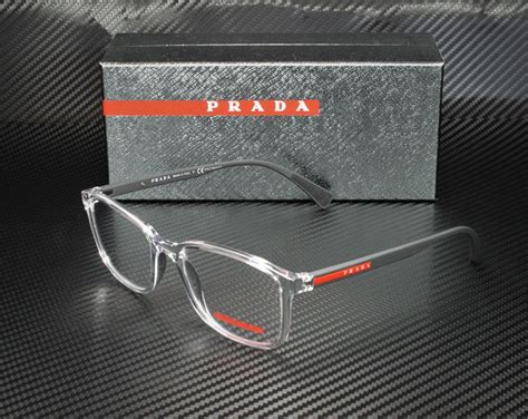 prada black frame glasses|prada eyeglasses frames men.